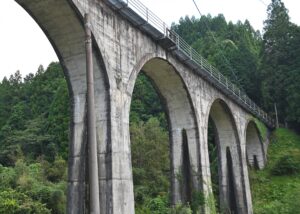 東峰村の宝珠山橋梁（奈良尾橋)めがね橋