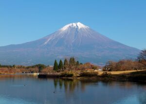 田貫湖と富士山の絶景